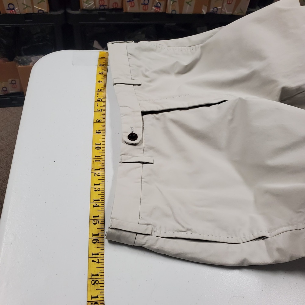 Sid Mashburn Mens Straight Leg Flat Front Chino Pants Size 33 Tan Cotton Office - Picture 7 of 11